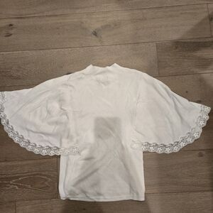 Chloe - Cotton White blouse with embroidery - SEE By Chloe Size M